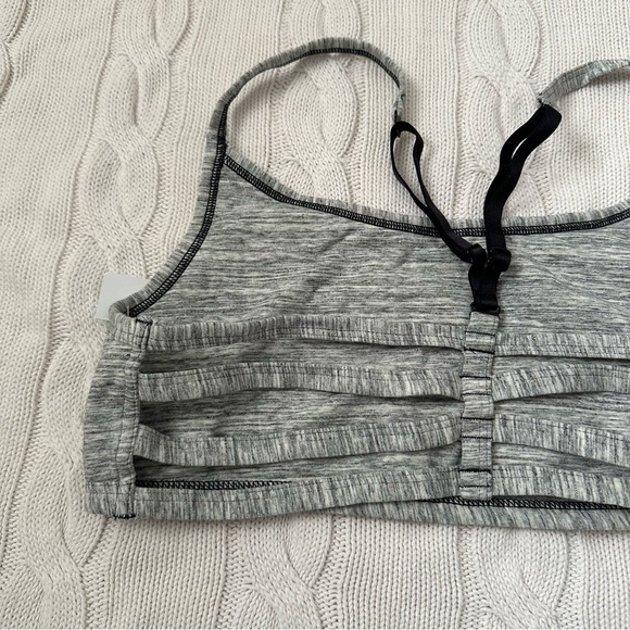 Victoria’s Secret Pink Bralette Bra Grey Black Size L | Strappy Back - Picture 8 of 10